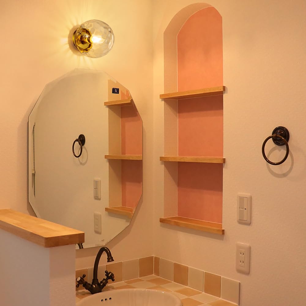 Chende Bracket Light Nordic Water Ripple Round Wall Light Stylish Water Surface Aqua Glass LED Compatible Indirect Lighting Wall Spherical Wall Lamp