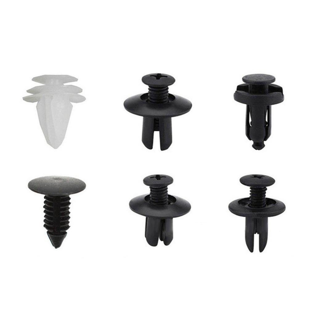 Bumper Retainer Clip Plastic Lightweight Car Rivets Fastener Replacement with 5PCS Screwdriver 100PCS
