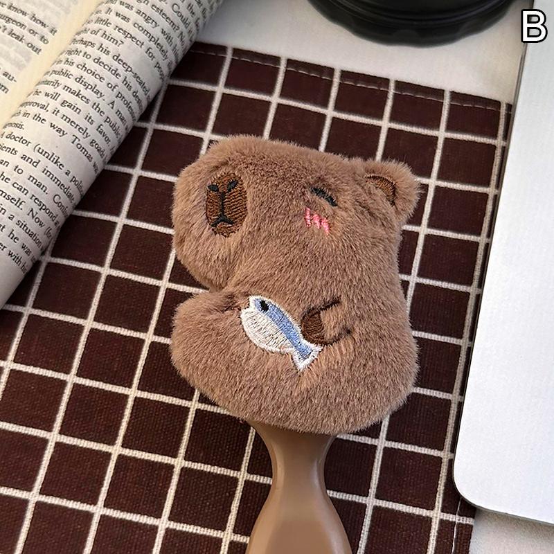 

Симпатичная расческа капибары, женская портативная расческа с подушкой безопасности, расческа на воздушной подушке капибары, массажная расческа для головы для девочек, детские аксессуары для укладки, инструмент