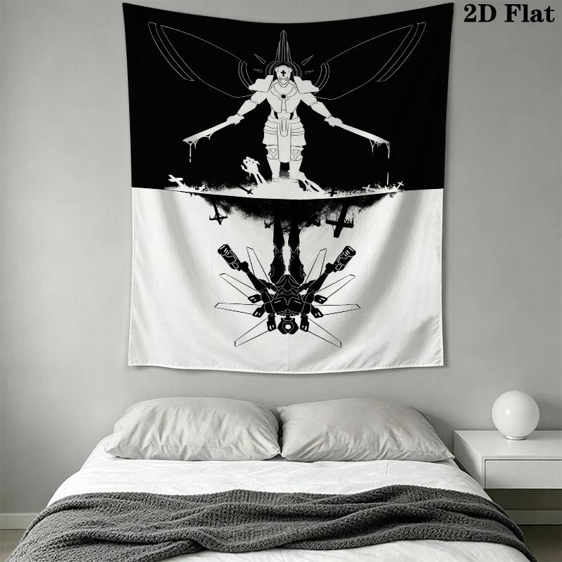 ULTRAKILL Wall Tapestry Aesthetic Wall Hanging Printed Fabric Blanket Decorative Tapestries for Bedroom Living Room Home Decor