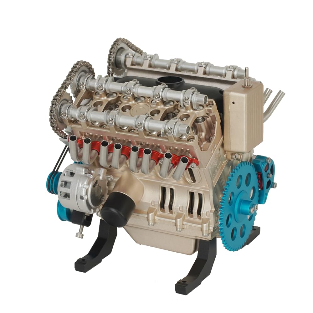 FlukeForest V8 Engine Assembly V8 Engine Model Kit, FA-V8