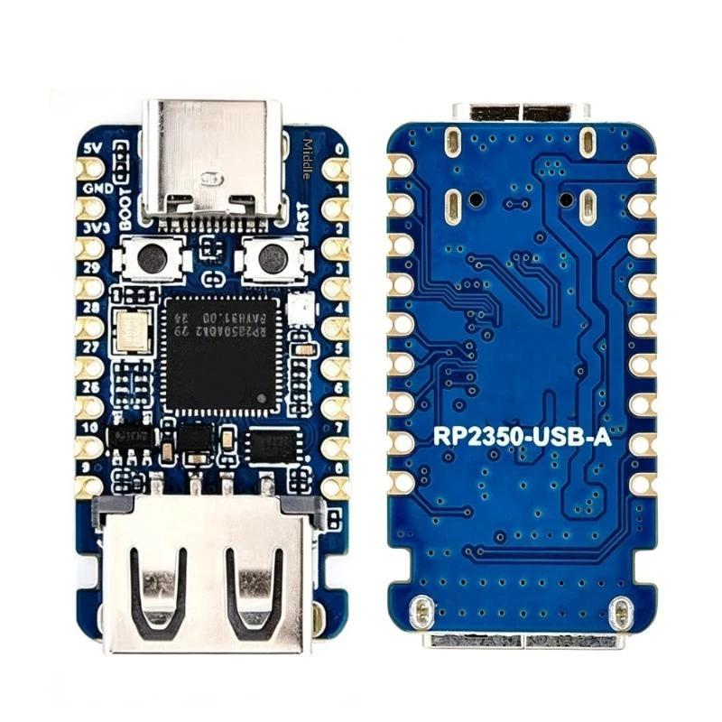 RP2350 Microcontroller Development Board 1Pcs Type-C & USB-A Dual Port Module for Beginner Programming Skill Practice