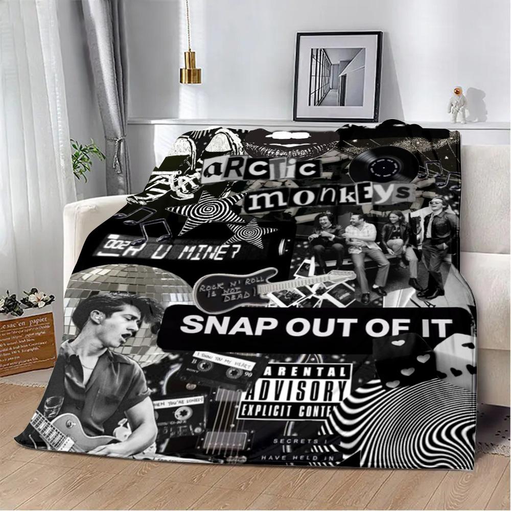 Printed Blanket Picnic Blankets Alex Turner Arctic Monkeys Rock Band Warm Blanket Soft and Comfortable Home Travel Birthday Gift