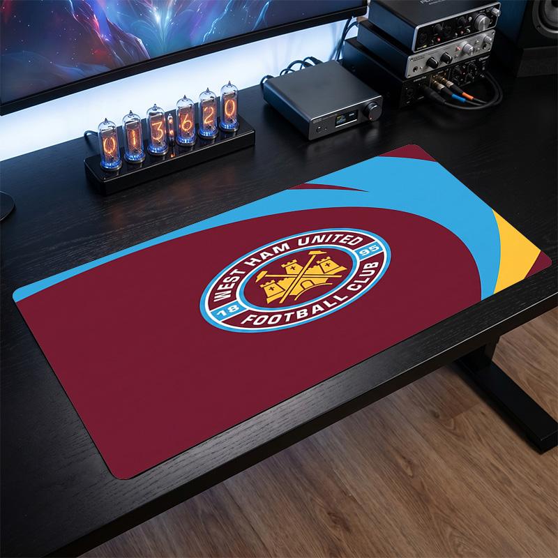 Tappetino per Mouse Grande Stampa West Ham United Football, Tappetino Esteso Antiscivolo per Scrivania da Gioco per Ufficio Casa