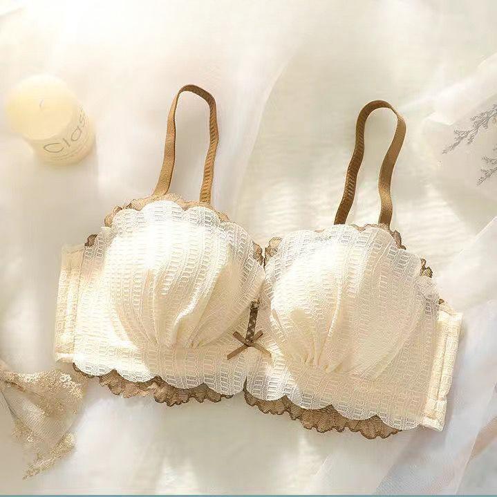 Fashion Sweat Underwear Girls Ruffles Lace Bras Sling Backless Lingerie For Women Sexy Bras