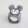 Children's hats Winter warm velvet ear caps Boys and girls snow caps Cute cartoon cold-proof baby knitted hats
