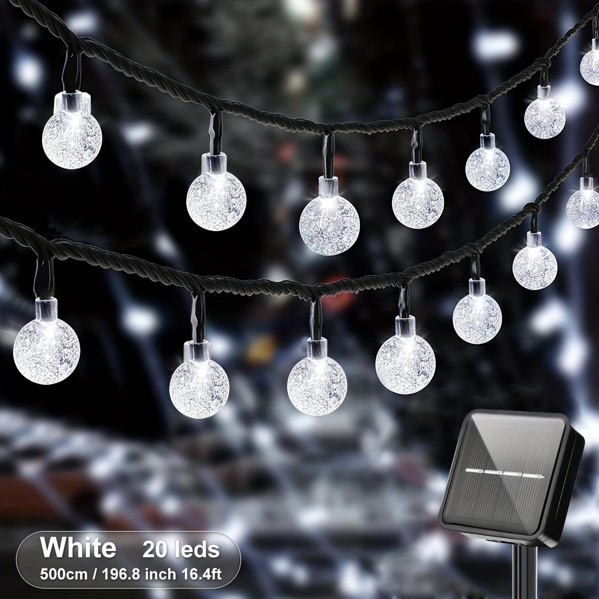 

11,89 метра, 100 больших лампочек, солнечные гирлянды из хрустального шара, гирлянды с пузырьками, водонепроницаемые наружные светильники, 8 режимов освещения, гирлянды на солнечных батареях 5M20LED