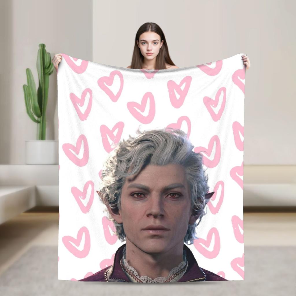 Astarion Hearts Decke Reise Büro Flanell Überwurfdecke für Sofa Bett Super Warmes Design Qualitäts Bettüberwurf Geschenk