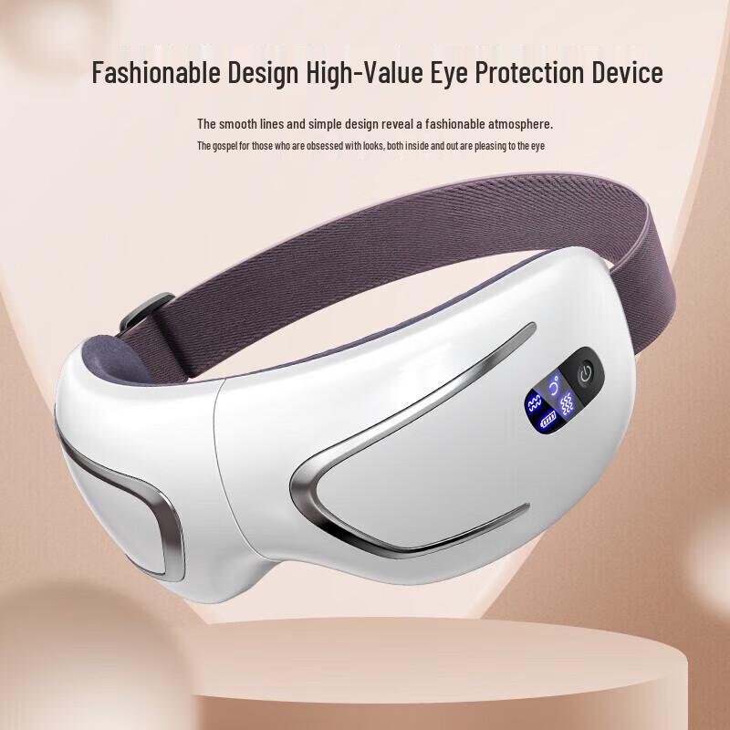 Aux Bluetooth Eye Massager with Heat and Music