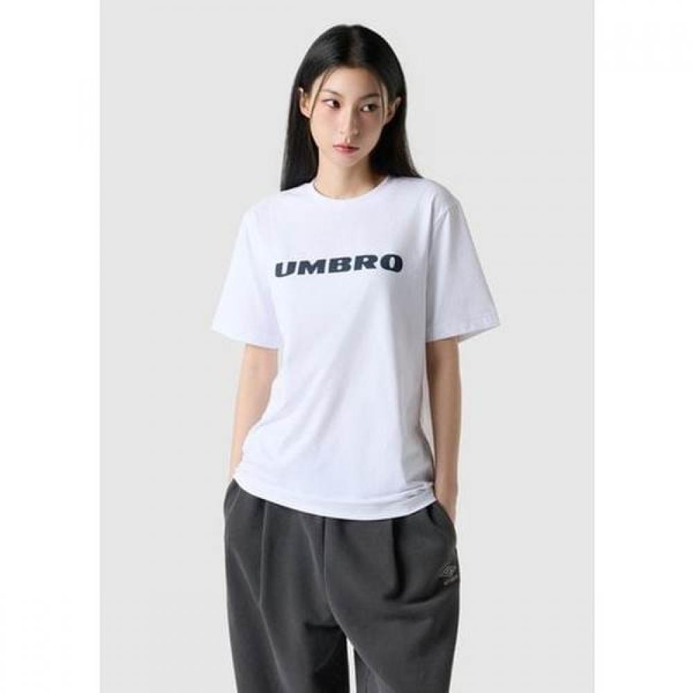 Umbro Fresh Big LeTTering T shirT Ur121srs12 whT