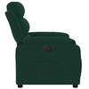 Electric Recliner Chair Dark Green Velvet