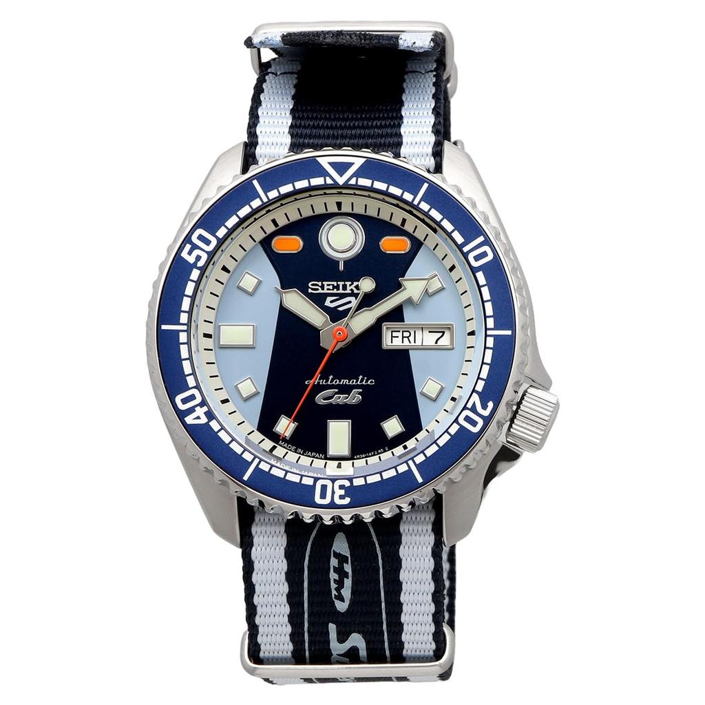 Seiko 5 Sports 55th Anniversary Honda Super Cub Collaboration Limited Edition Mechanical Made in Overseas Model Wristwatch, Japan, SRPK37, Men's,