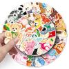 50 Cute Animal Cartoon Stickers - Adorable Pet Designs, Waterproof & Perfect for Journal Decoration