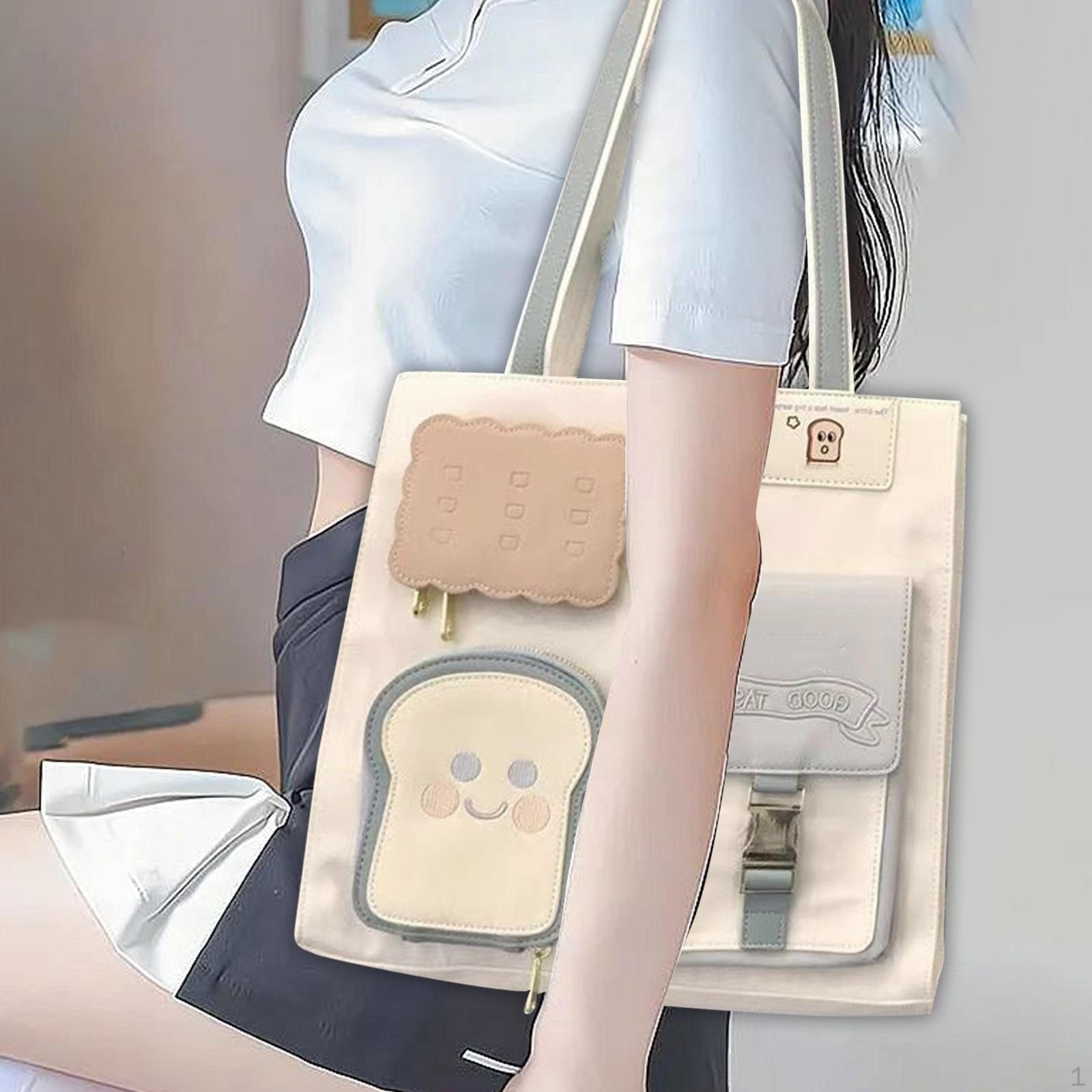 

Женская холщовая сумка-тоут с большой емкостью на молнии через плечо для путешествий синий