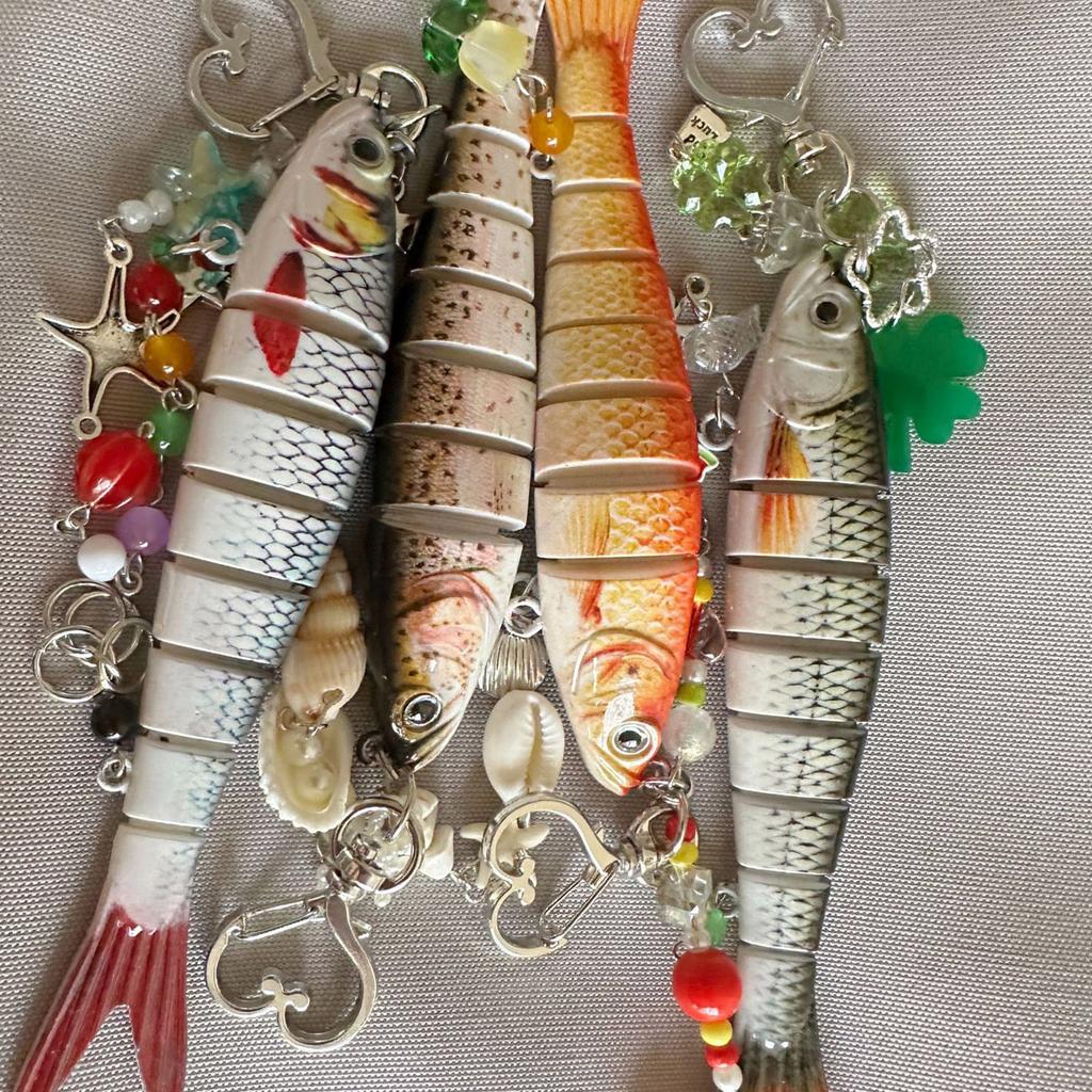 Cute Fish Keychain Durable Alloy Resin Charm Lightweight Portable Accessory For Keys Bags Gift Idea