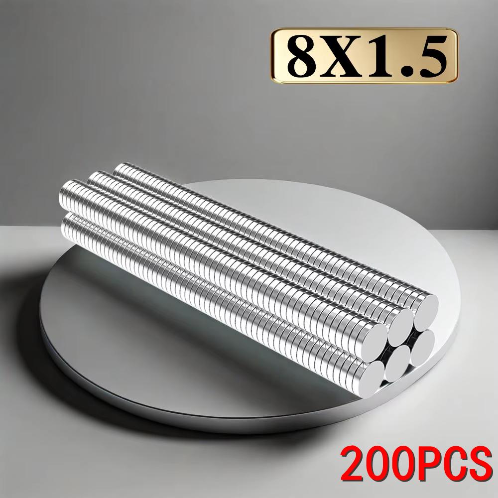 8x1.5mm imans Refrigerator magnets for DIY Office Whiteboard Workshop Suitable Tools Home Workplace