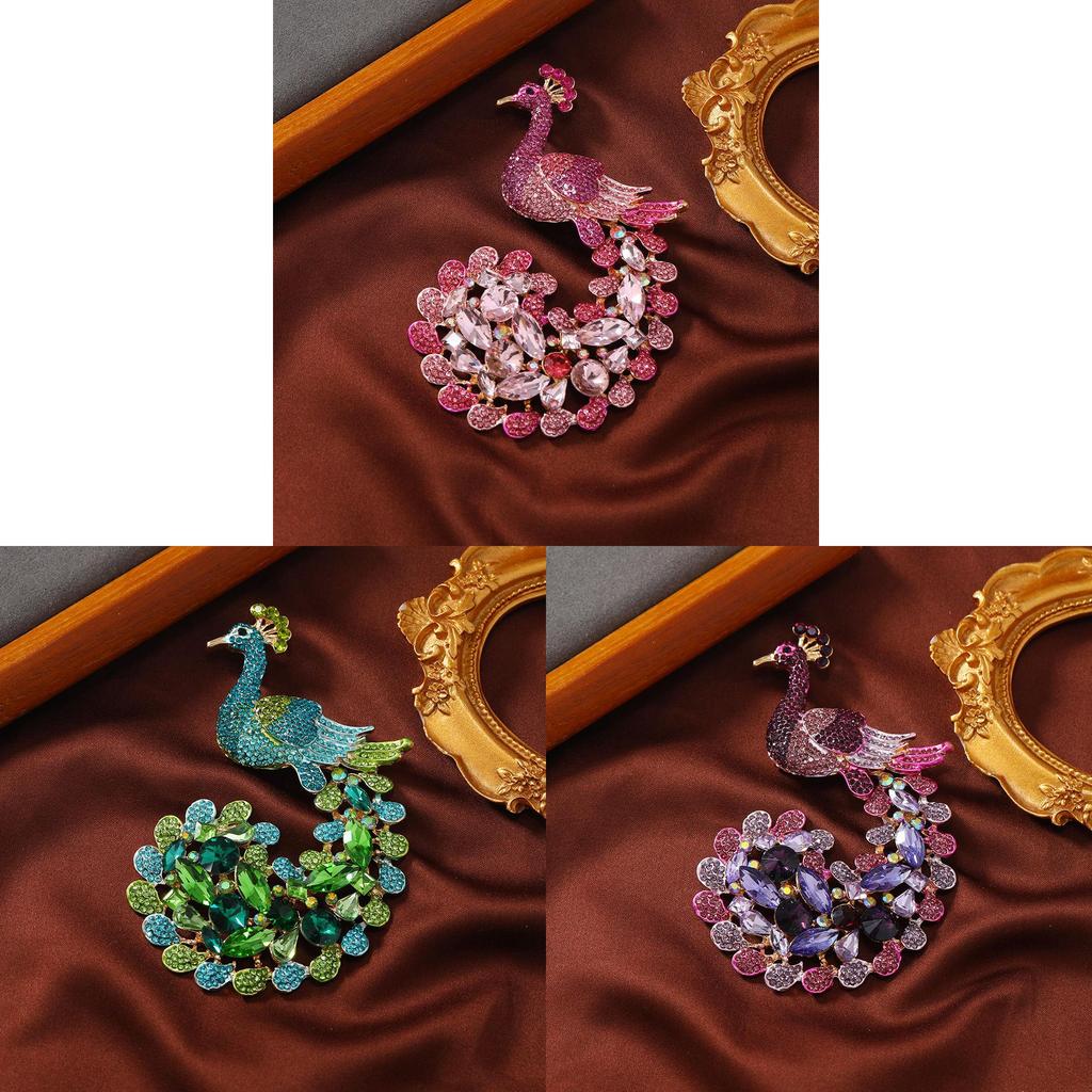 Vintage Pfauenbrosche Legierung Tier Pin Dekorative Accessoire Für Männer Und Frauen