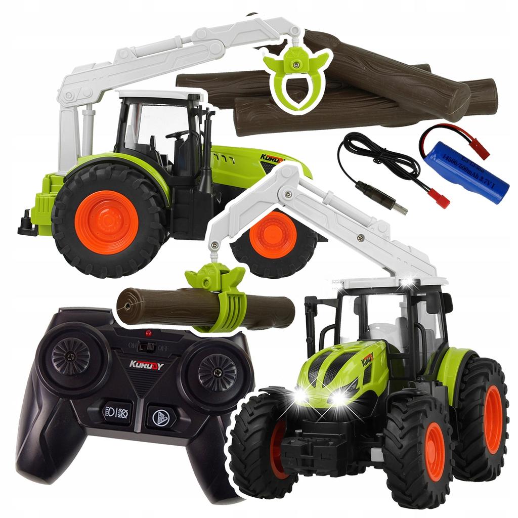 [PACZB][5] Remote Controlled Agricultural Tractor RC Remote Control Timber Grabber 1:24 Z1011