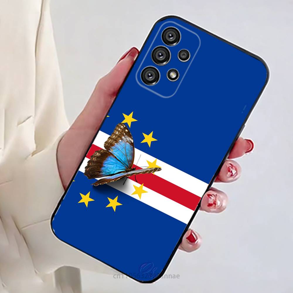 Cape Verde Phone Case For Samsung Galaxy A13,21s,22,31,32,52,53,71,80,A91 Soft Black Shell