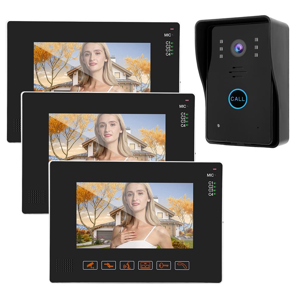 9in Wired Video Intercom Doorphone Doorbell Access System Door Camera