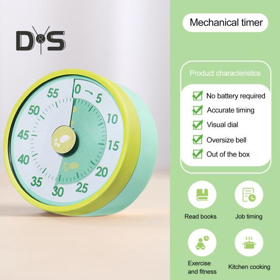 Kitchen Timer for Cooking High Precision Chef Timer Clock Magnetic Mechanical Desk Timer Countdown Reminder for Cooking Baking Learning Fitness