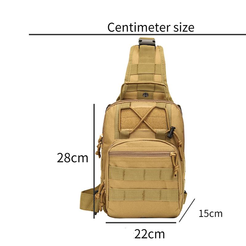 Outdoor Tactical Small Chest Bag, Military Men's Multifunctional Single Shoulder Crossbody Bag, Hiking, Tourism, Sports, Cycling, Running Bag
