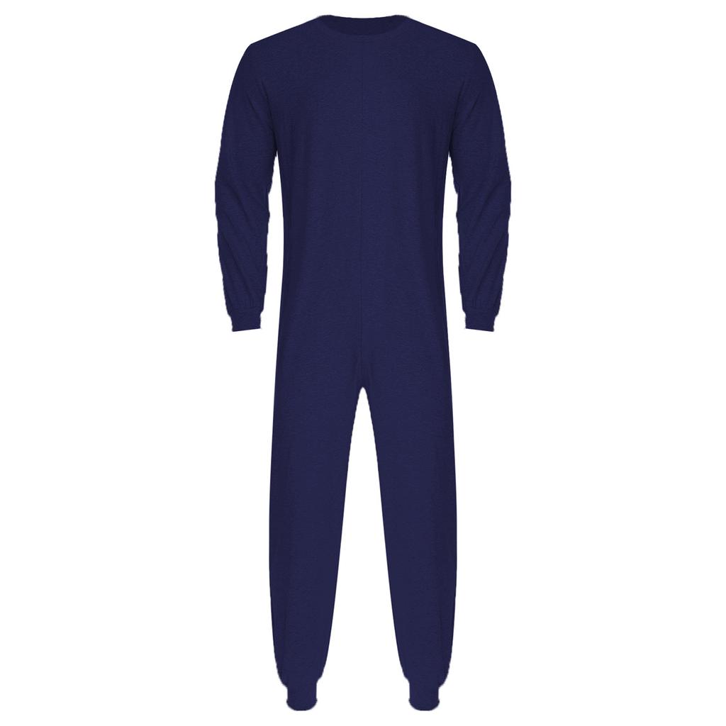 Unisex Adaptiv Jumpsuit Rundhalsdesign Långärmad Dragkedja bak Långa byxor Etdelad Romper Särskilda behov