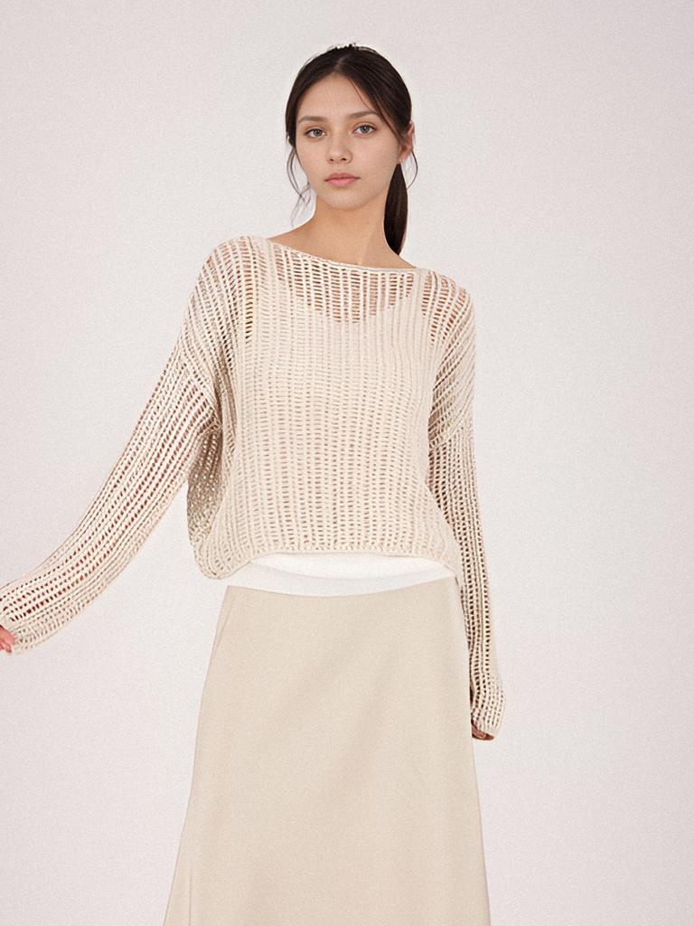 ACUD Cotton Mesh Knit _Ivory