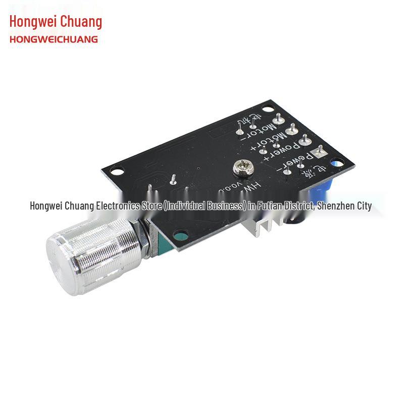 PWM DC Motor Speed Controller 6V-28V 3A with Variable Speed Switch - Model 1203BK