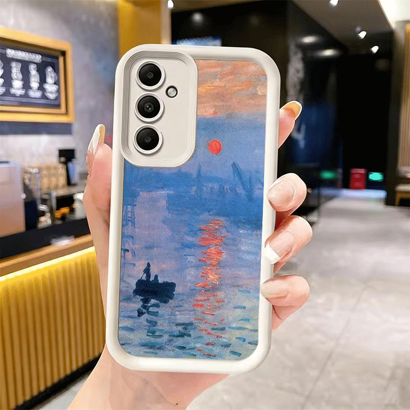Phone Case for Samsung Galaxy A17 A16 A15 A14 A13 Claude Monet Oil Painting A56 A36 A26 A55 A35 A25 A54 A34 A24 A53 A33 A23 A07