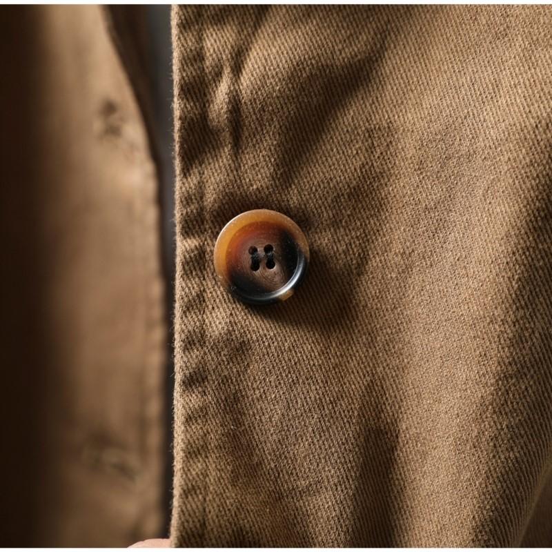 Johnature Women Vintage Jackets Solid Color Turn-down Collar Coats Autumn Button Pockets Loose Female Jackets