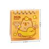 1Pcs 2026 Cute Capybara Panda Desk Calendar Portable Desktop Decoration Schedule Planner Mini Calendar Office School Supplies