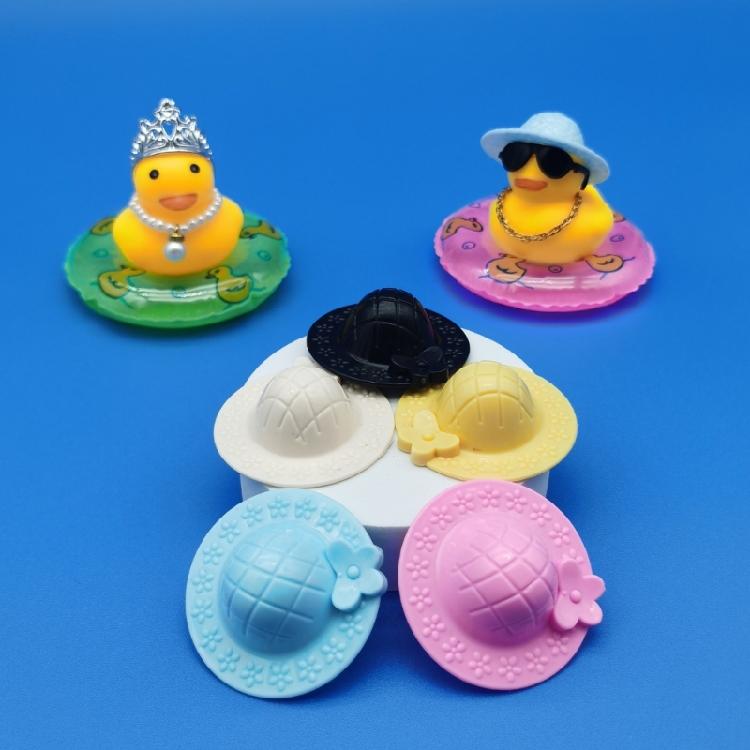 Grazioso Duckling Giallo Ornamento per Cruscotto Figurine per Console Centrale Auto - Miniatura