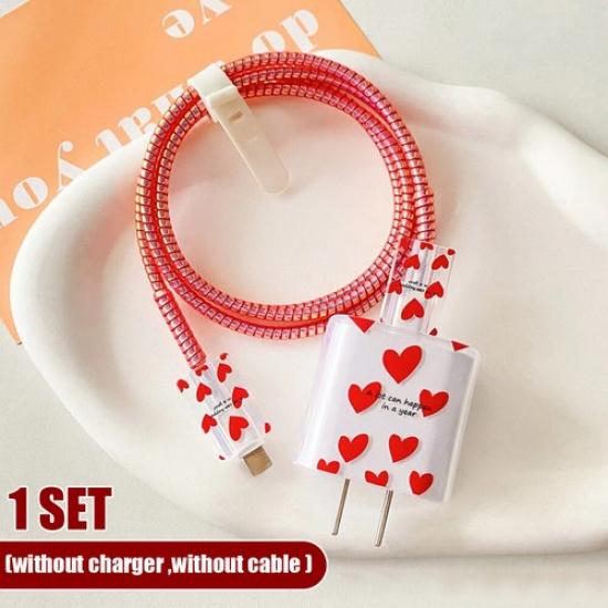 For iPhone 18w/20w Charger Protective Case Head Data Cable Protector Shell Cover
