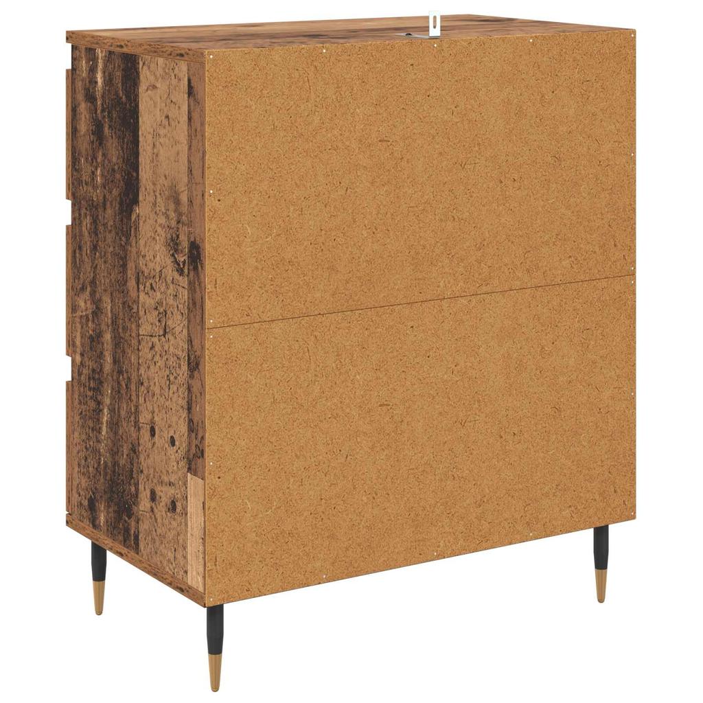 Sideboard with Drawers Reclaimed Wood Look 60 x 35 x 70 cm Particleboard