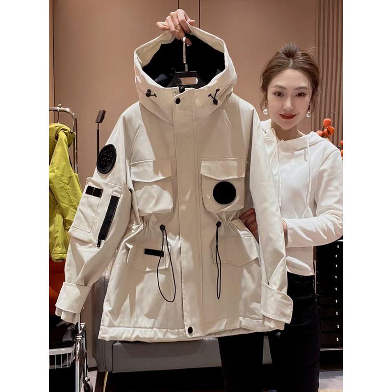 

Нарядное хлопковое пальто женское средней длины, длинное, с поясом, стеганая куртка-ракушка, новая осенняя женская одежда, тренч, универсальное, утепленное Pink (single with lining) M(90-125)