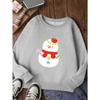 European sizes New Comfortable Kids' Round Neck Sweatshirt, Casual, Trendy And Fashionable Christmas Print Top