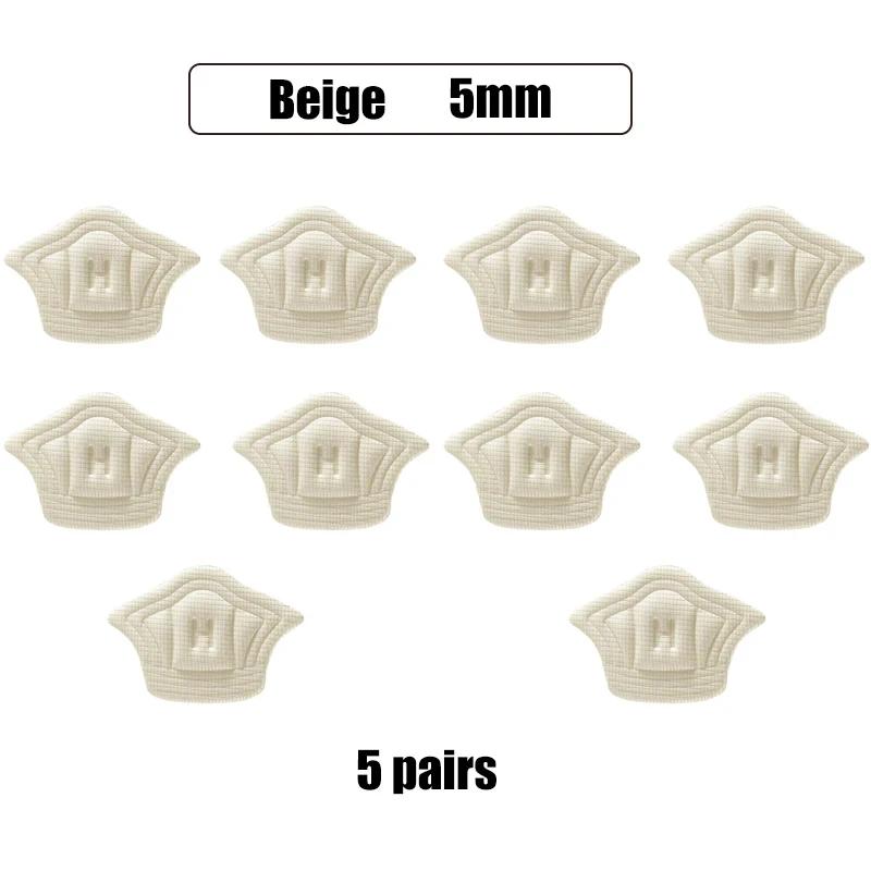 5 Pairs Adjustable Shoe Pads Foot Heel Cushion Sports Shoe Inserts Antiwear Insoles Foot Protector Stickers for Comfort