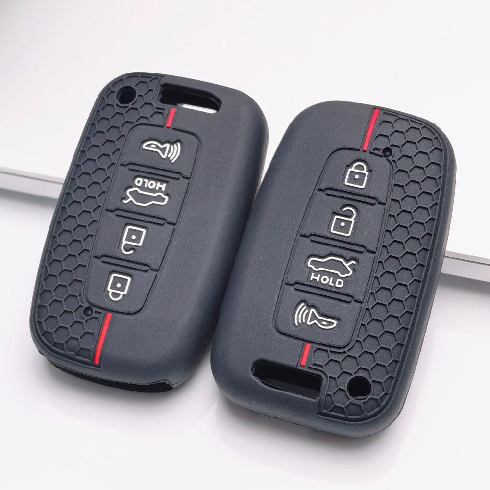 Premium Silicone Car Key Fob Cover For Hyundai I30 K2 K5 For KIA Optima K5 K3 Soft Silicone Car Interior Accessories