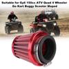 44mm Luftfilter für Gy6 150cc ATV Quad 4 Wheeler Go Kart Roller Moped (rot)