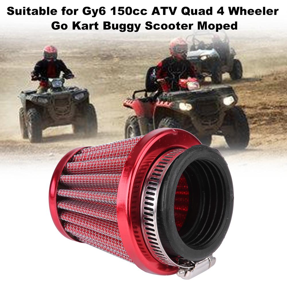 44mm Luftfilter für Gy6 150cc ATV Quad 4 Wheeler Go Kart Roller Moped (rot)