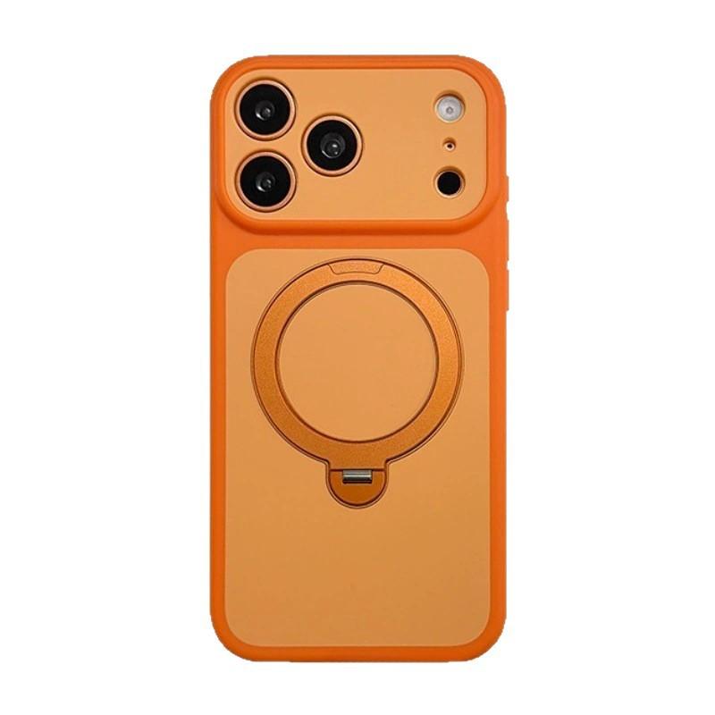111 Rotating Magnetic Suction Bracket Is Suitable for iPhone11pro Contrasting Color and Skin Matte Mobile Phone Case Apple 11 Protective Case.