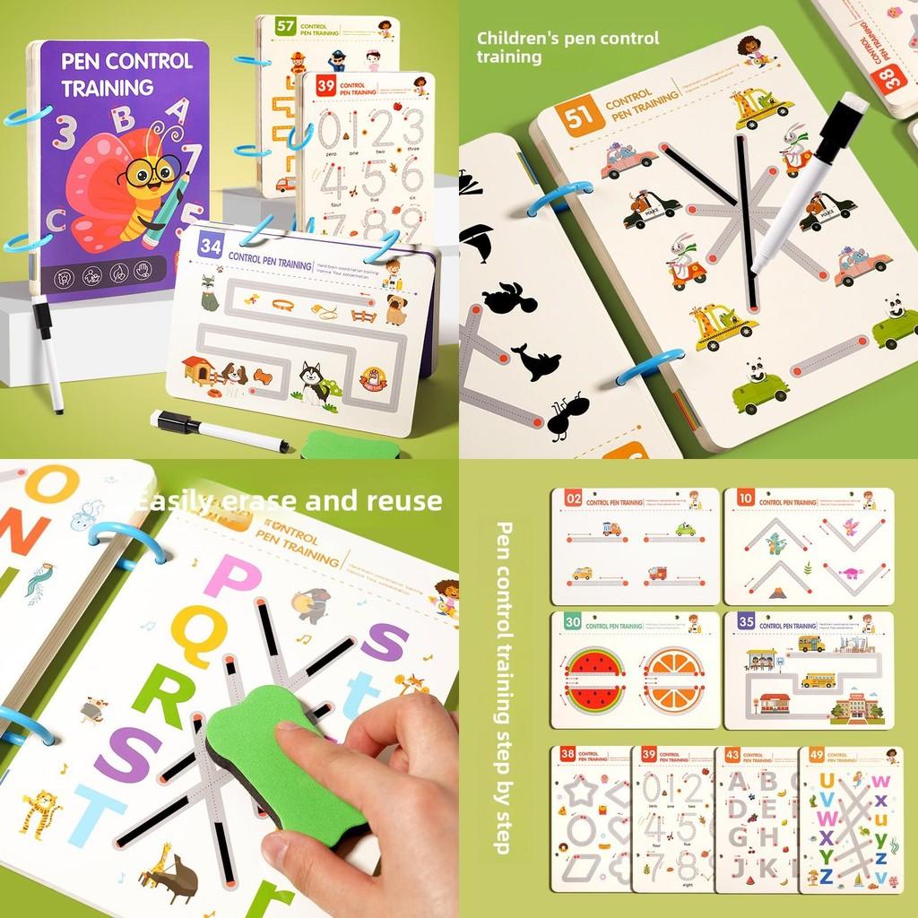 Skill Children Building Puzzle Toy Focus Pen Early Learning Practice Writing