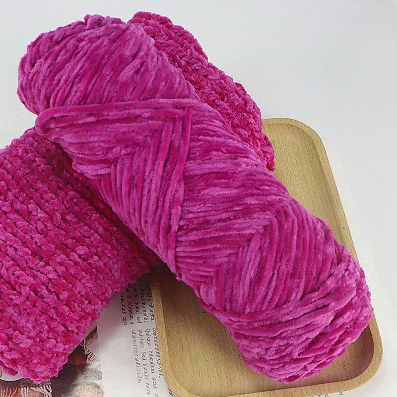 10Pcs/95g Chenille Warm Velvet Yarn Blended for Handmade DIY Knitting Wool Crochet Handmade Scarf Coat Baby Blanket and Hat