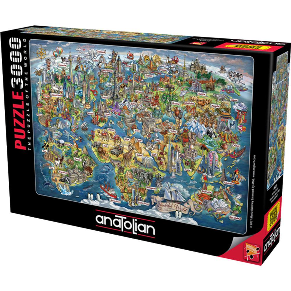 Anatolian The Puzzle of the World 3000ks (Mapa světa)