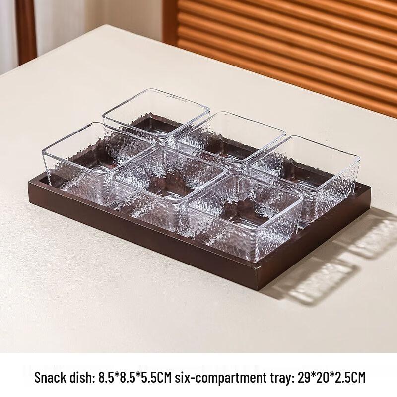 European Style Glass Fruit and Snack Plate