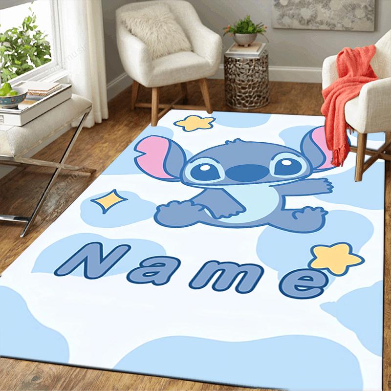 Custom 1Pc Lilo Stitch Adventure Rug Office Carpet Indoor Outdoor Entrance Doormat Nonslip Soft And Comfortable Living Room D916300