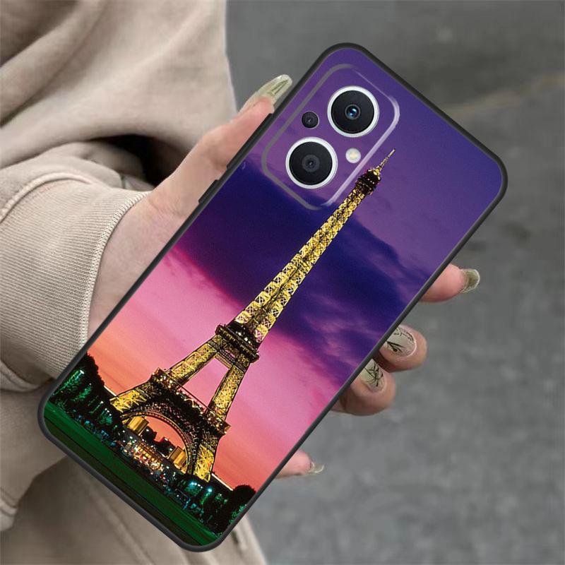 France Paris Eiffel Tower Case For OPPO Reno 8T 13F 14F 12F 11F 10 12 13 14 Pro 7 8 Lite OPPO Find X8 X6 X9 Pro Cover