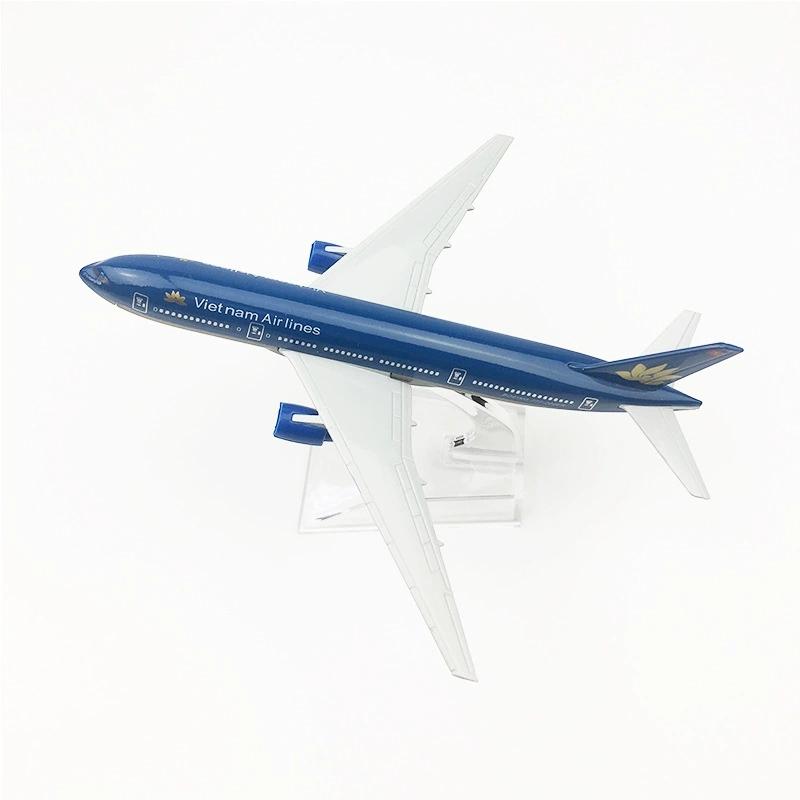 1/400 Aircraft Model Toys B777 Vietnam Airways 16cm Metal  Replica 777 Model Aviation Toy Airplane Model Building Kits for Kids