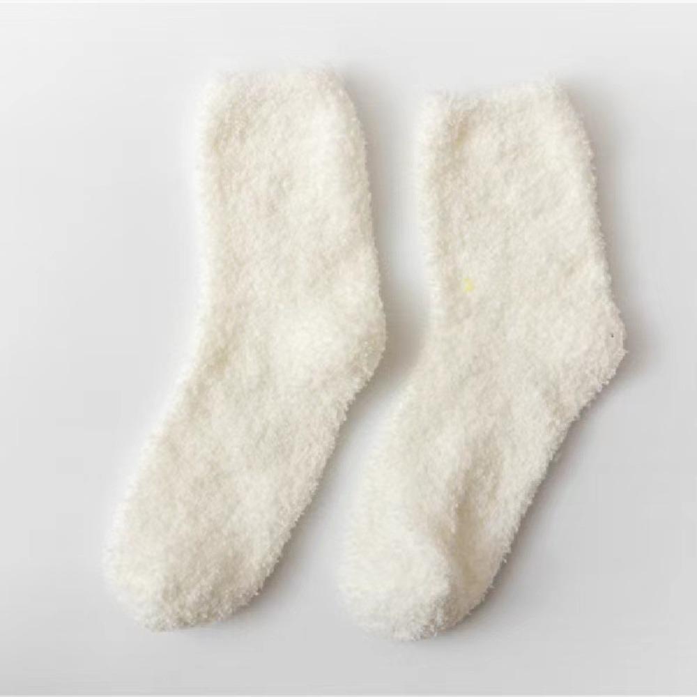 Flauschige Gemütliche Korall samt Socken Winter Warm Schlaf Socken Mode Winter Warm Socken Unisex